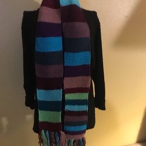 Multi-colored Knitted Scarf
